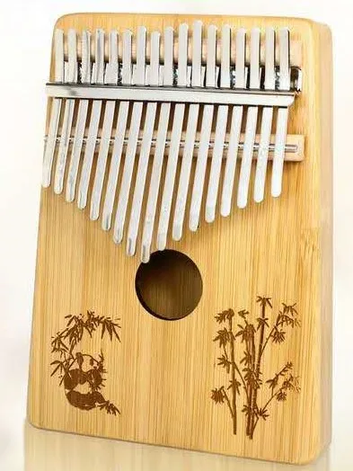 China Supplier 17 Key Bamboo Wood Sanza Finger Thumb Keyboard Marimba Kalimba