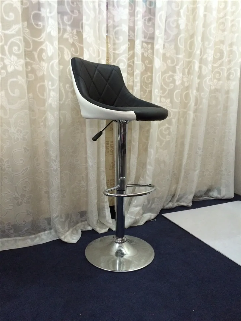 Leather/fabric kitchen design colorful swivel bar chair