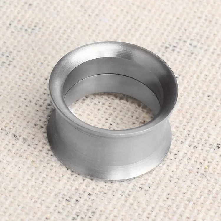 High Polish Single Flared Titanium Ear Flesh Tunnel Plug Piercing