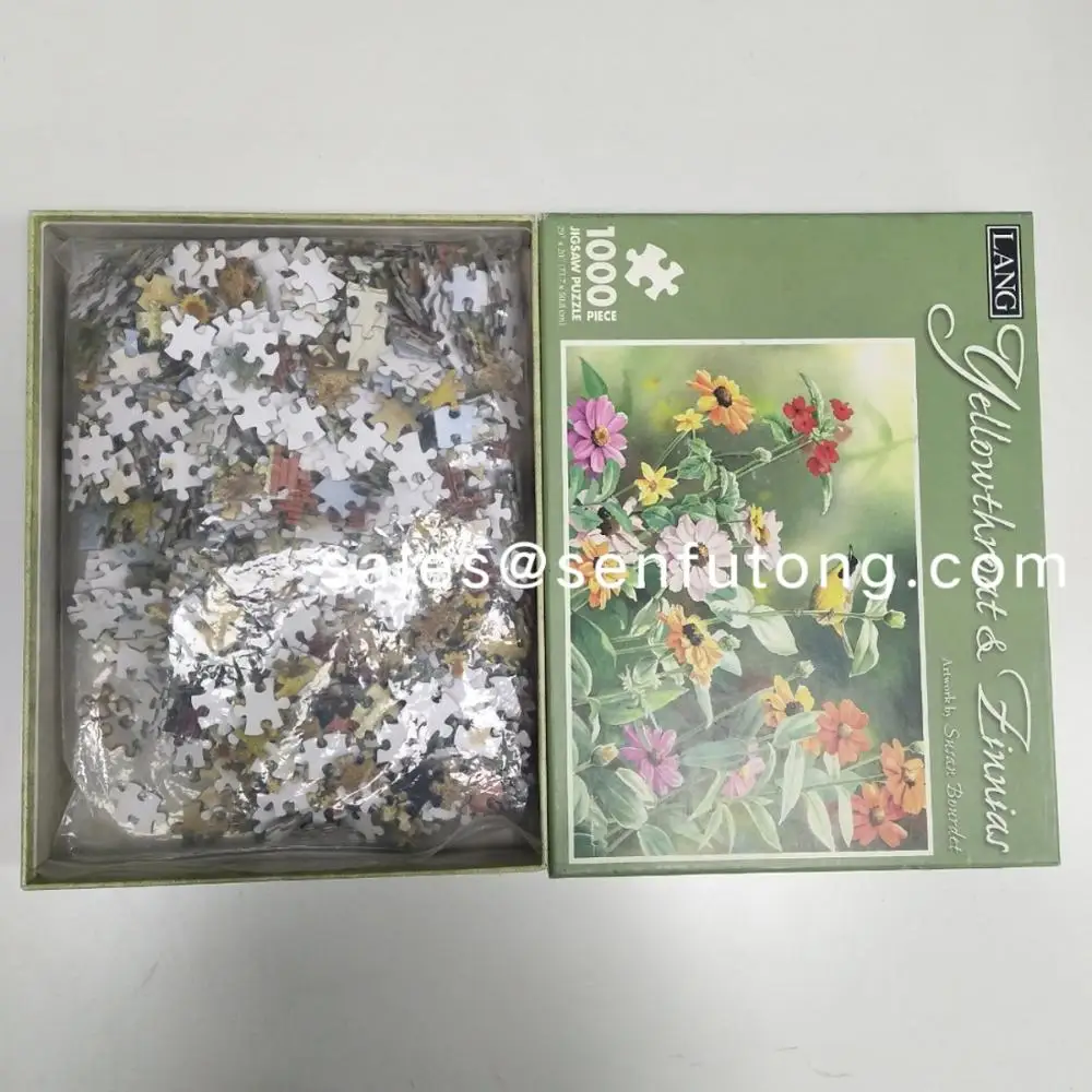 Jigsaw Puzzle Manufacturer 1000 Pieces Puzzles Difficult To Finish Puzzle For 12+ Age
