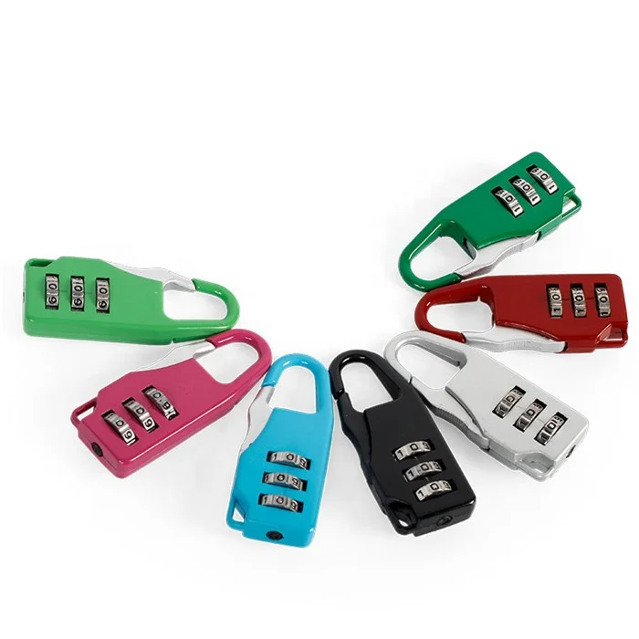 Mini Dial Digit Number Code Password Combination Padlock Travel Safe Padlock