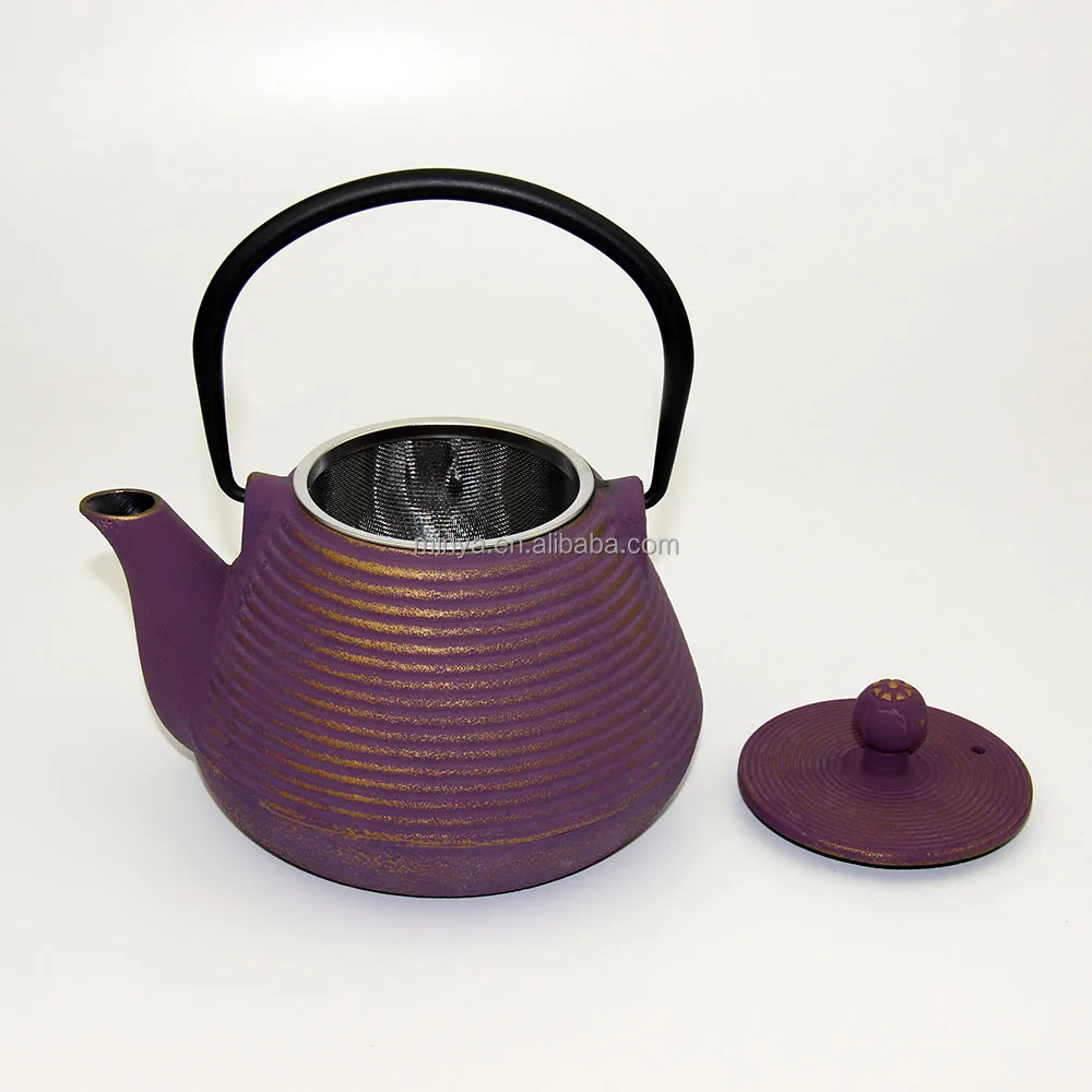 
Factory custom made cast iron teapot 900ml cast iron kettle 