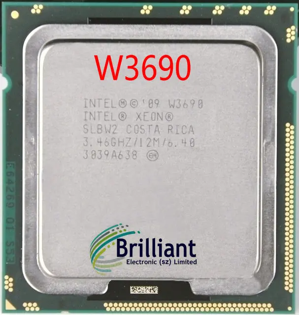 Intel Xeon W3690 3.46GHz Six-Core server CPU Processor SLBW2 100% work