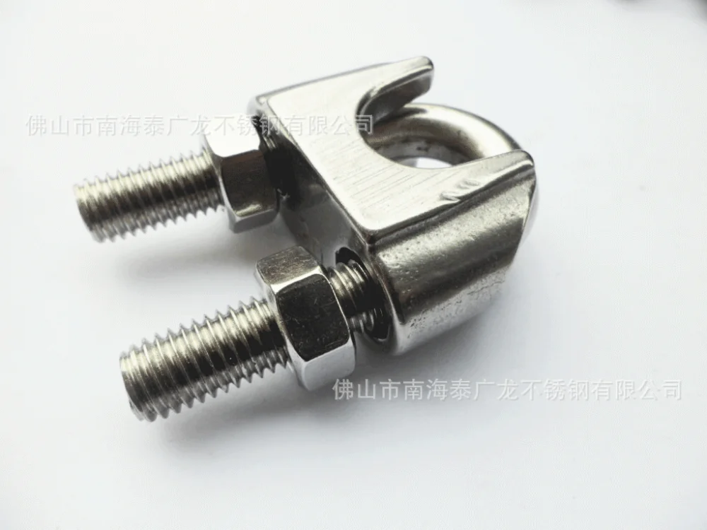 Different size Stainless steel wire rope clamp Wire rope clip  clamp wire rope loop clamp 304