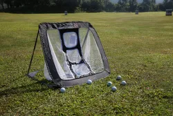 Outdoor practice golf net W67cm*H65cm*D70cm square golf chipping net with target goal fabric golf chipping net