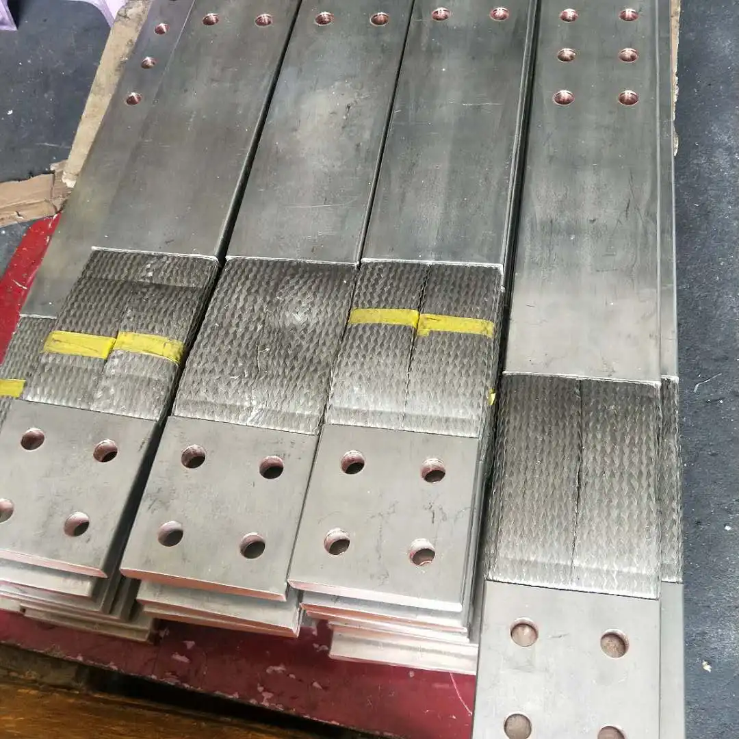 AST cold pressure welding braided flexible connector customized copper busbar