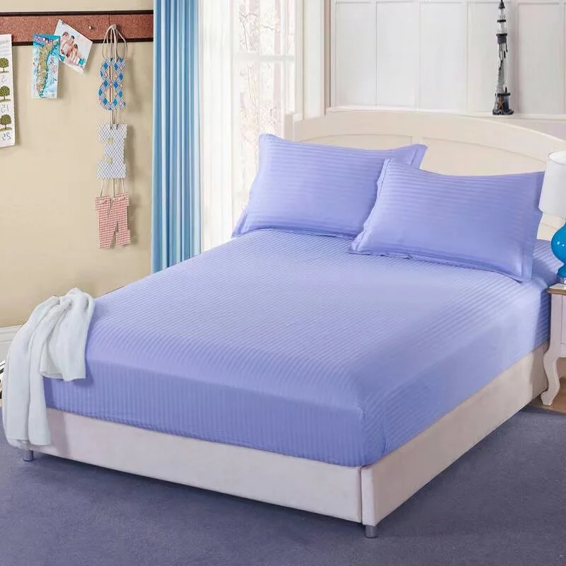 100% cotton 40*40s 110*70  stripe five star hotel bedlinen bedding sets customized