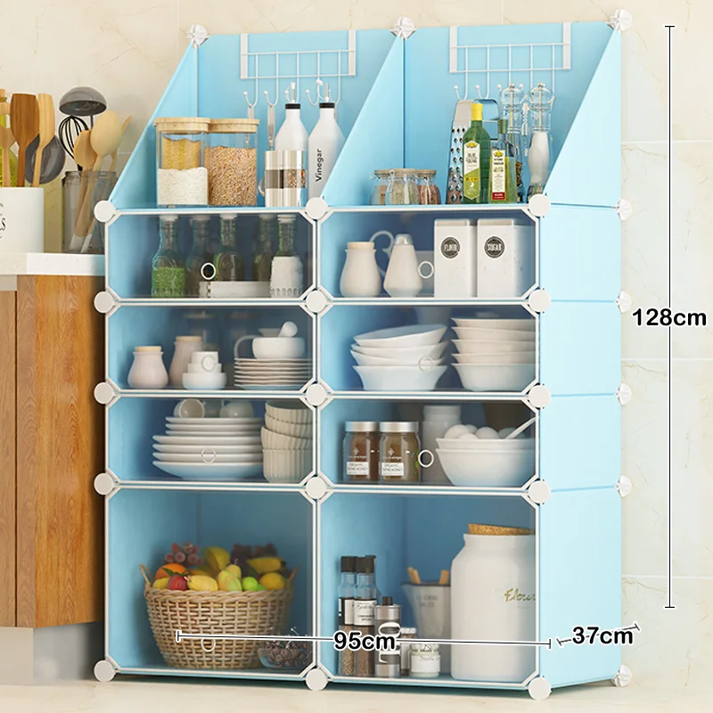 Kitchen Shelves Wholesale Custom Multilayer Plastic Shelf ,Portable storage kitchen shelves