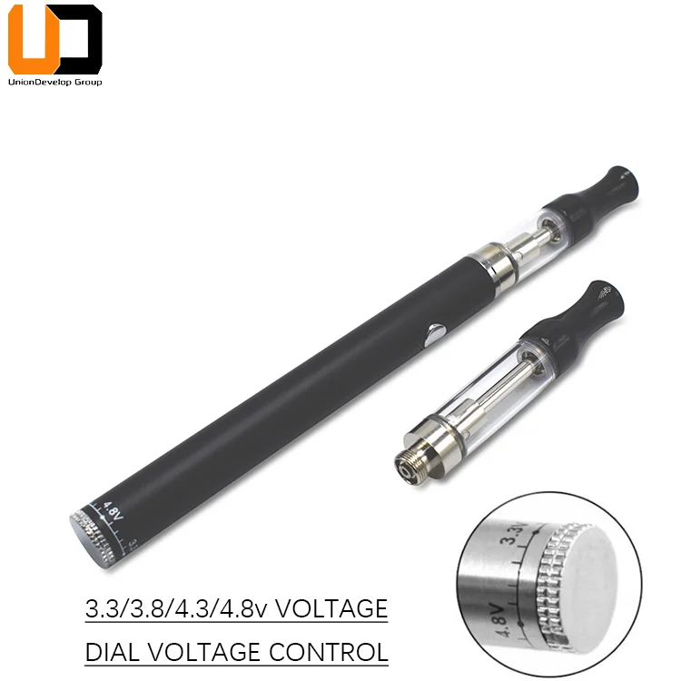 
2019 top selling portable 350mah Disposable vape pen violent heating twist adjustable voltage CBD wax pen 510 thread battery 