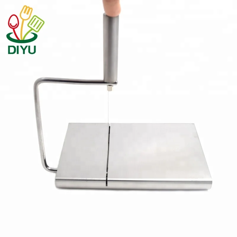 
Cheese Slicer Stainless Steel Wire Cutter for Semi Hard and Hard Cheese Butter SlicerVegetable Slicer 