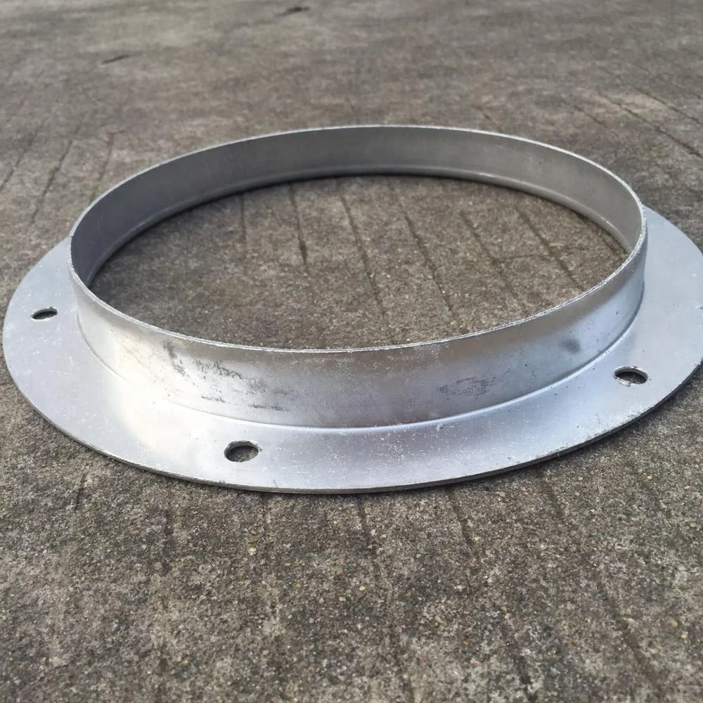 Galvanized steel Connector Round Duct Flange For Air Spiral Duct TDC duct flange