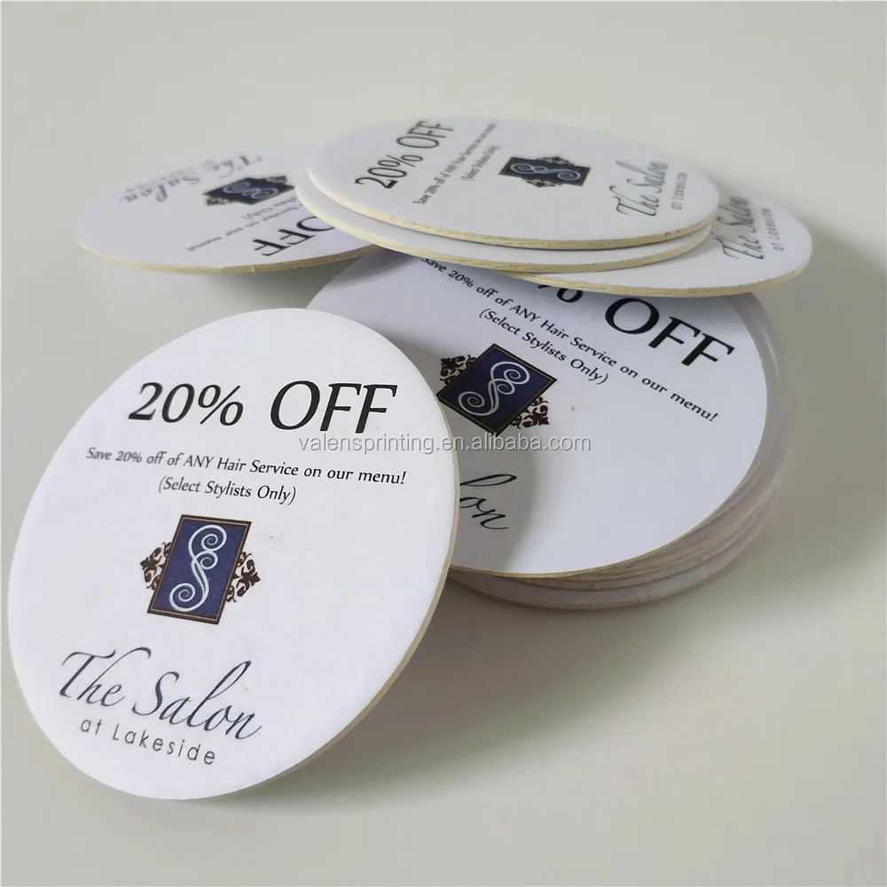 2mm Absorbent Paper Coaster