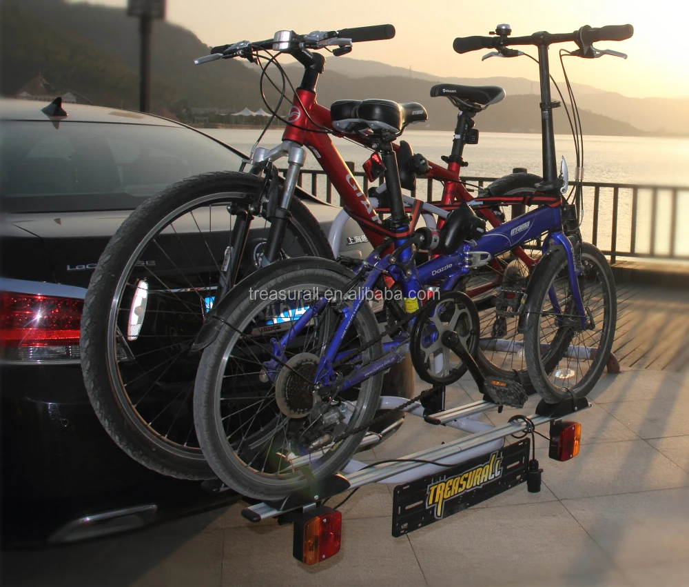 aluminum tow ball mounted bike rack bicycle carrier for 4 bikes Car auto TB-010D4