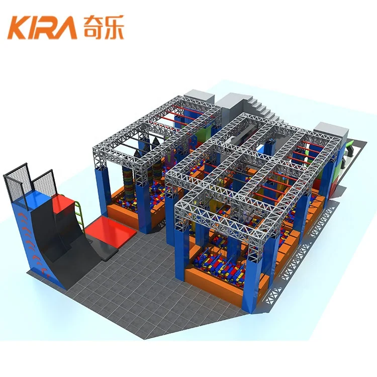 Kids adventure play equipment indoor playground park Commercial Used Obstacle Course Ninja Warrior