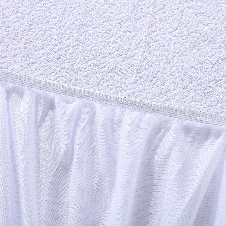 
Soft 100% terry cotton breathable Mattress Protector Pad Cover anti bed bug mattress cover hotel waterproof mattress protector 