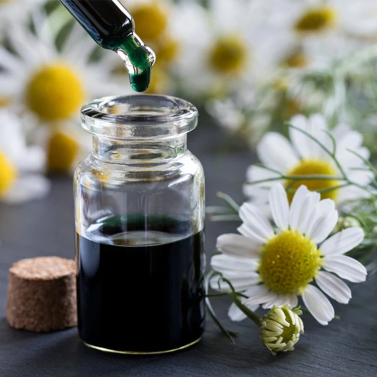 ODM Natural herbal pure aromatherapy German blue chamomile essential oil price therapeutic grade Private label