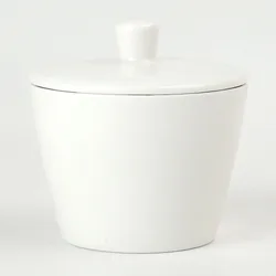 160ml White Fine Porcelain Simple Custom Design Modern Fashion Sugar Pot Sets