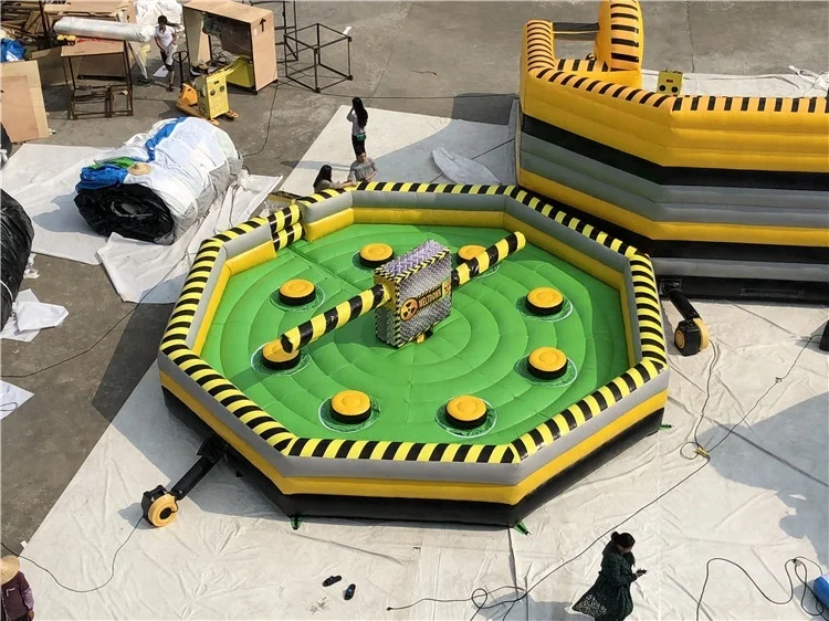 Best quality 18OZ pvc tarpaulin inflatable sport game product, inflatable meltdown, wipeout obstacle course