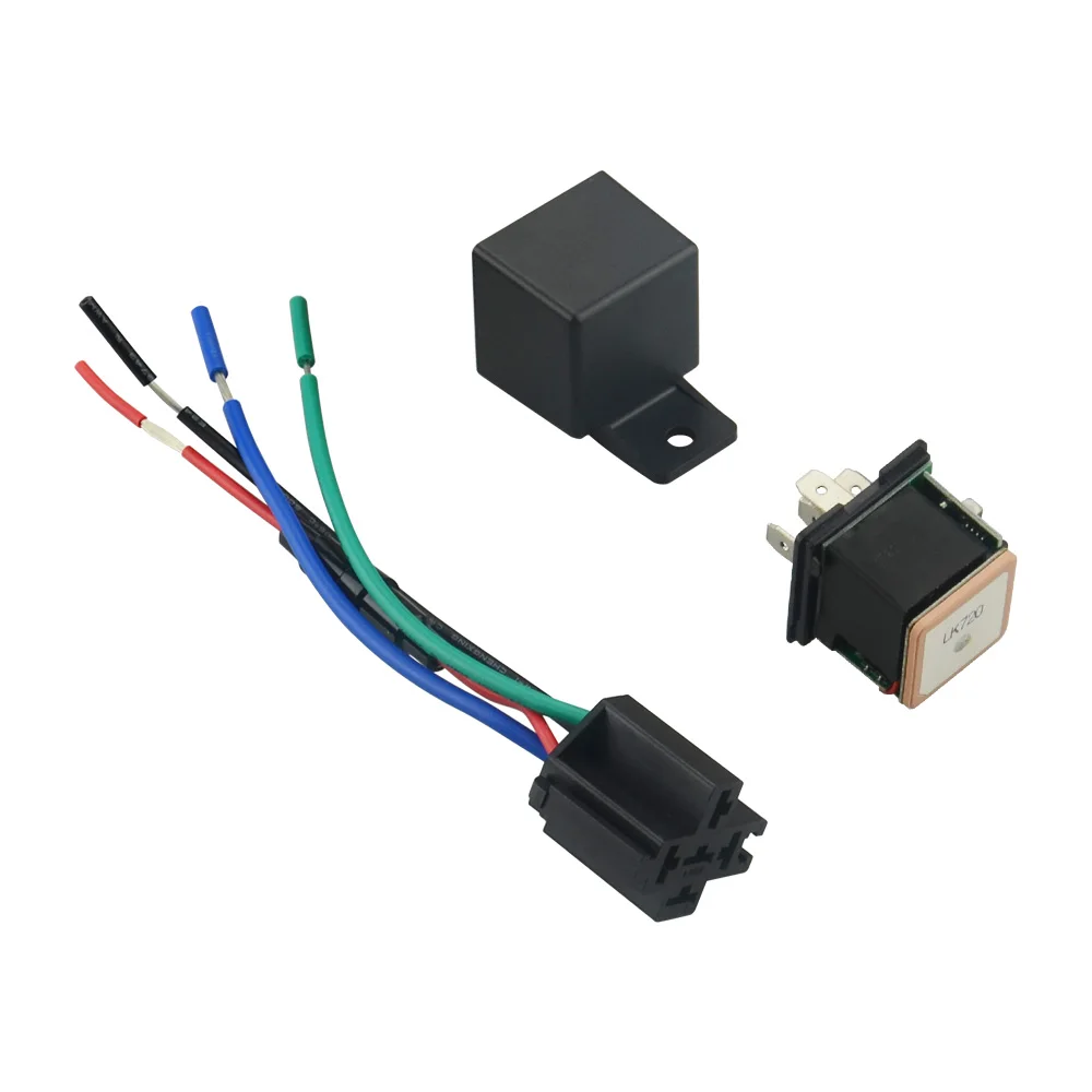 High Quality Relay-Shape GPS Tracker LK720 For vehicle Cut and resume oil remotely Vibration/Displacement/over speed alert Rated