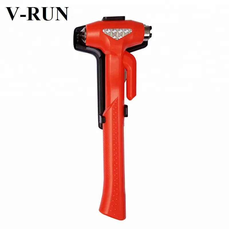 Seatbelt Cutter Window Breaker Car Safety Hammer with Long Handle