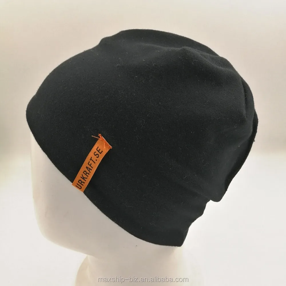 reversible switch 95% cotton 5% spandex jersey hat with custom woven label