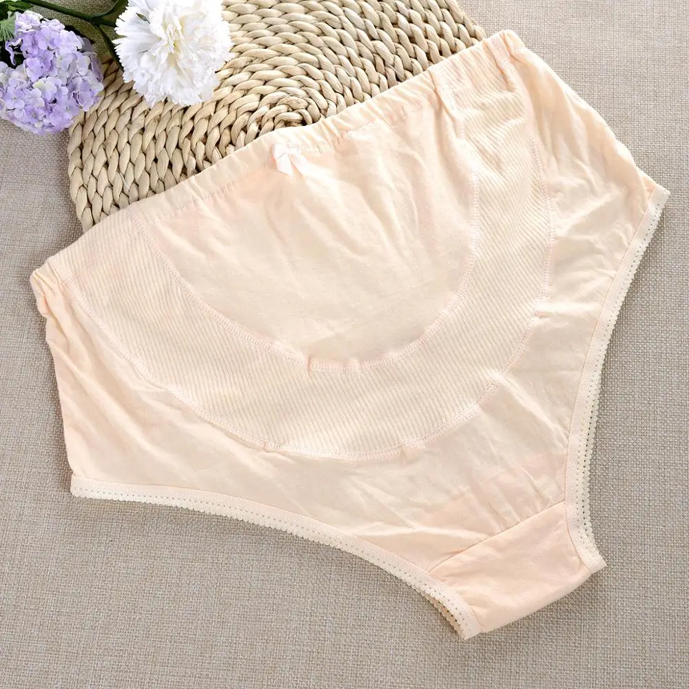MOQ 1PC 2019 Cotton Explosion Models High Waist Underwear Elastic Adjustable Stomach Lift Large Size Women Maternity Panties
