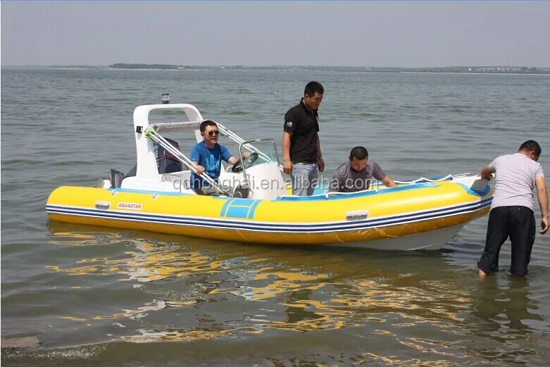 CE certificate 5.8mC v deep hull rib boat inflatable boat