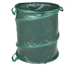 PE Pop Up Collapsible Garden Waste Bucket,Bin Bag