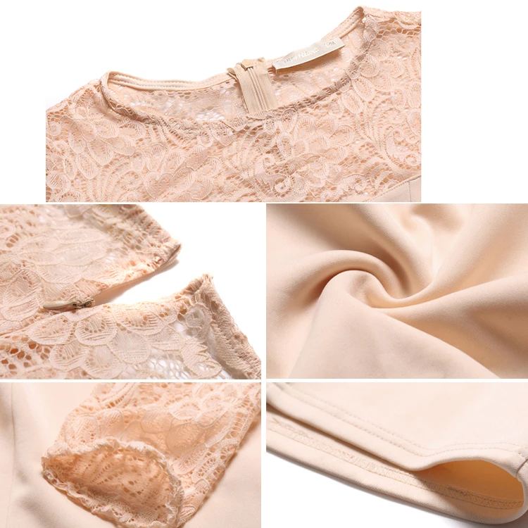 Fashion Lace Maxi Soft Elegant Evening Dress Women