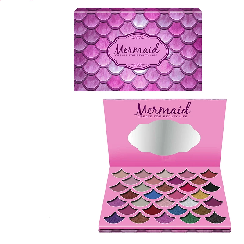 
Christmas New Fish-scale pattern Eyeshadow Palette Case Manufacturer Private label Cosmetics Makeup Eye shadow Vendor 