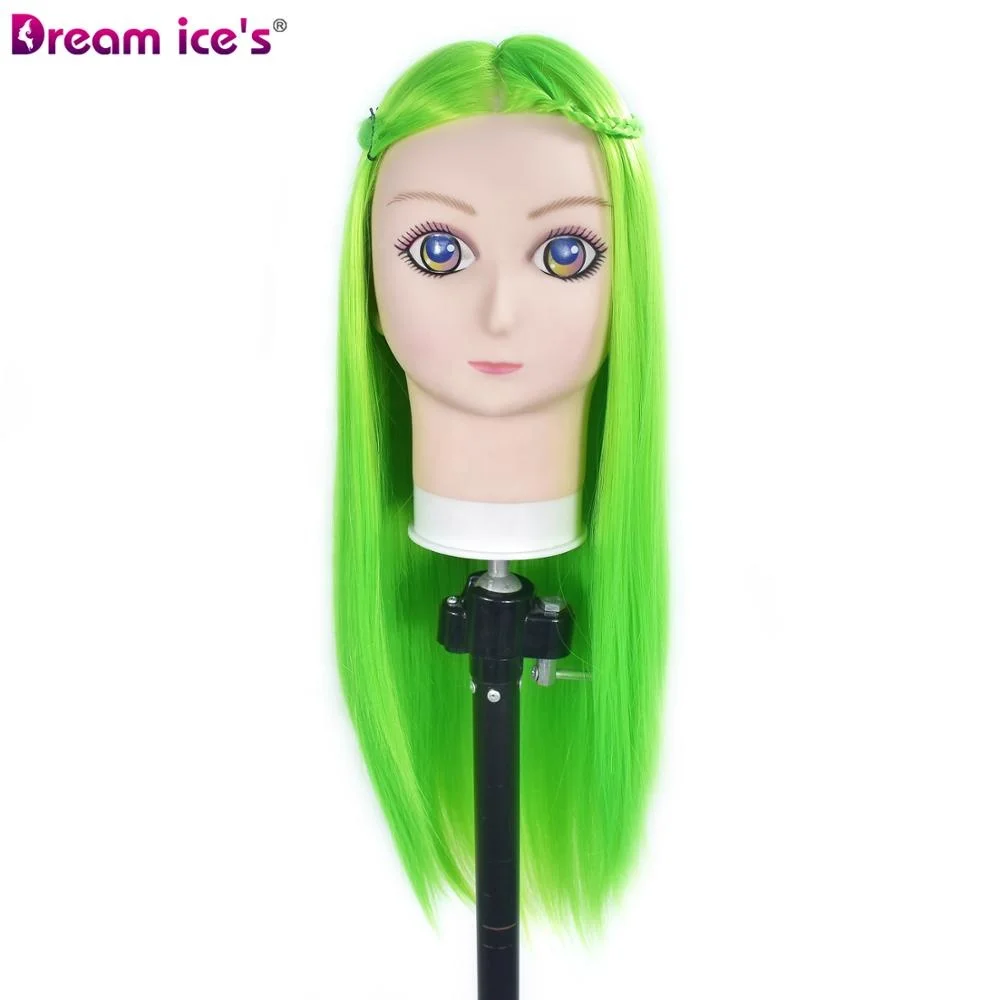 Лидер продаж тренировочная голова из синтетического волокна манекен для косметологических кукол тренировочный укладки волос