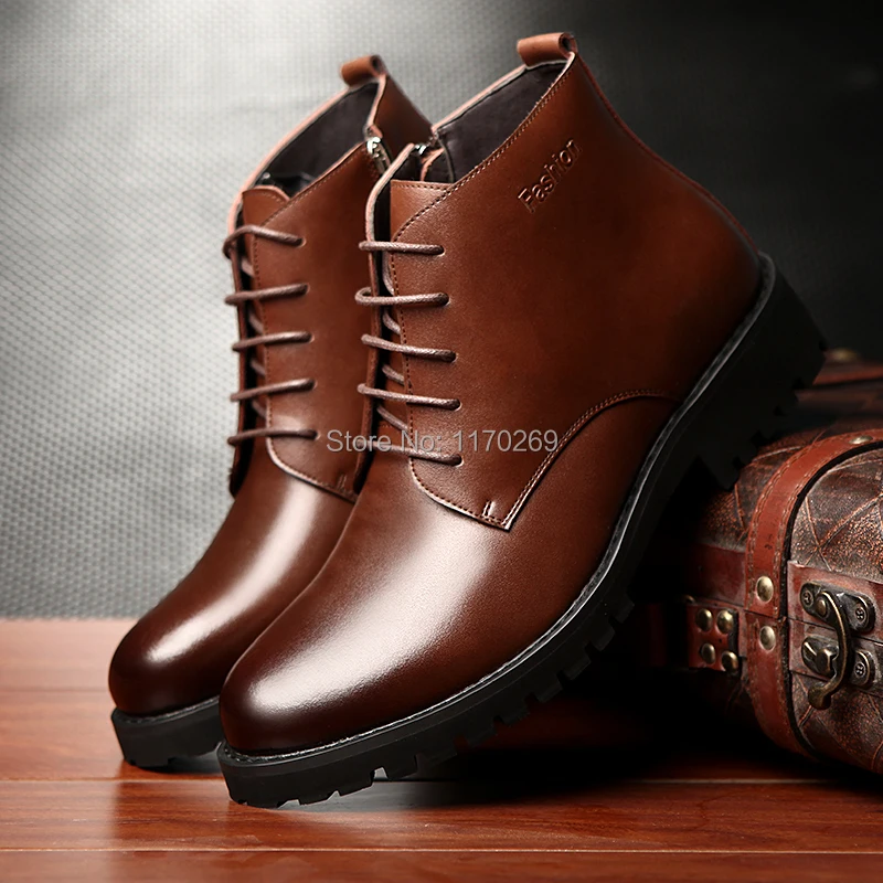 2015 Mens Boots Martin Boots winter Fashion 2color Riding