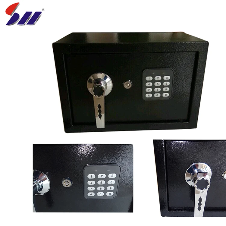 Новый Настенный Стальной полностью сварной порошковое покрытие черный 30L ЖК электронная цифровая ручка домашний скрытый Сейф