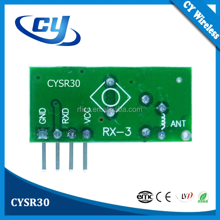 CYSR30 + CYT30 433,92 MHz Receiver Transmitter Module 433 Set TX RX RF Module