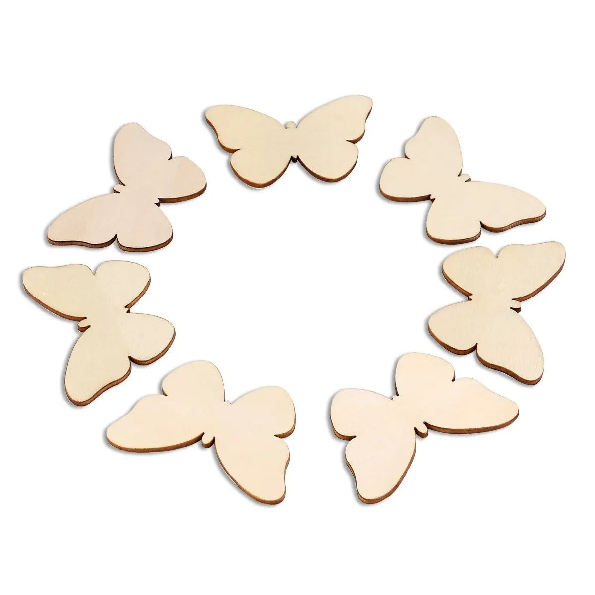
Unfinished Butterfly Shaped Wood Cutout For Wooden Craft DIY Projects 