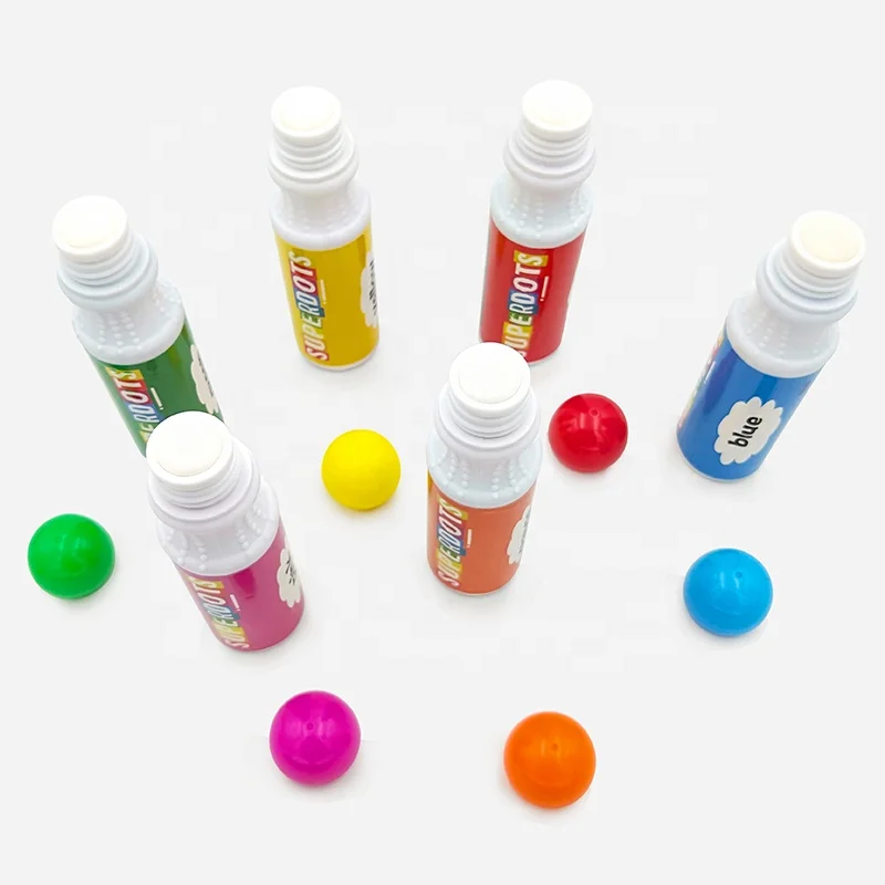 8 different washable inks superdots set  CH-2851 brightly inks daubers OEM pack requests welcome