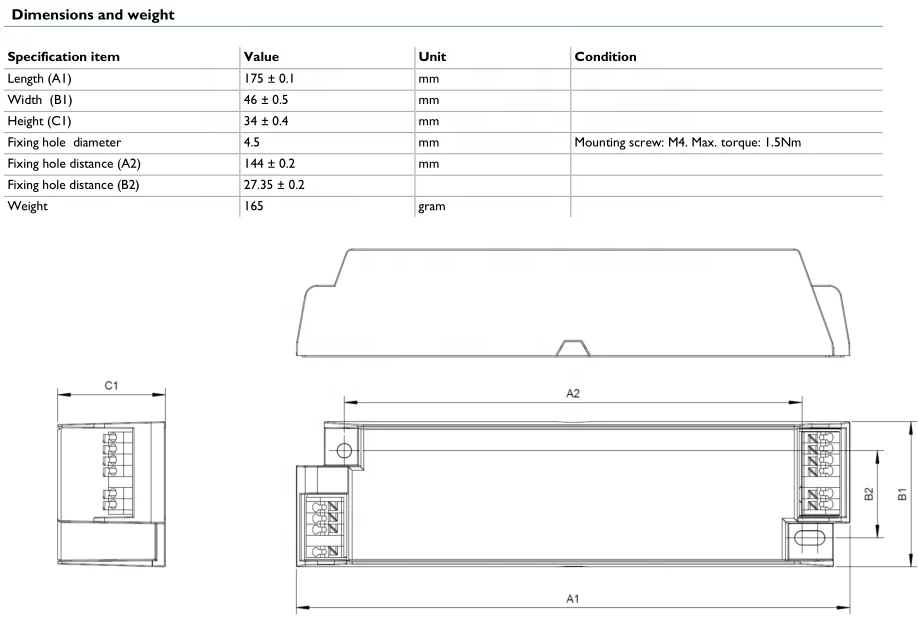 22W 0.3-1.0A 230V Xitanium Full Programmable Outdoor LED Driver