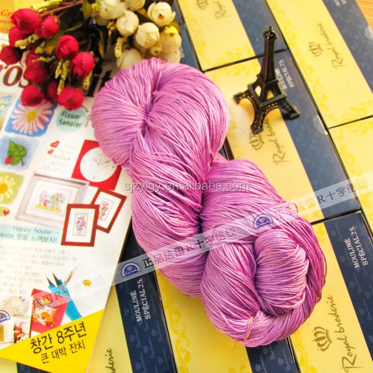 100% cotton R cross stitch threads similar DMC 447 color