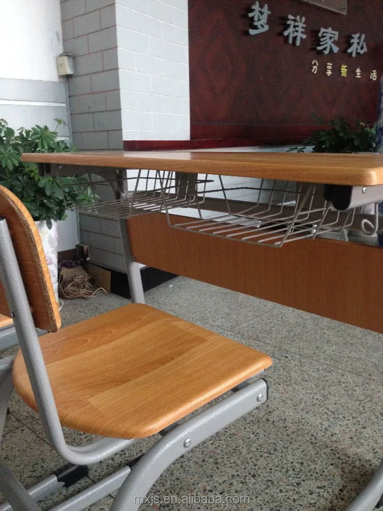 
Werzalit oval tubes Double School Desk 