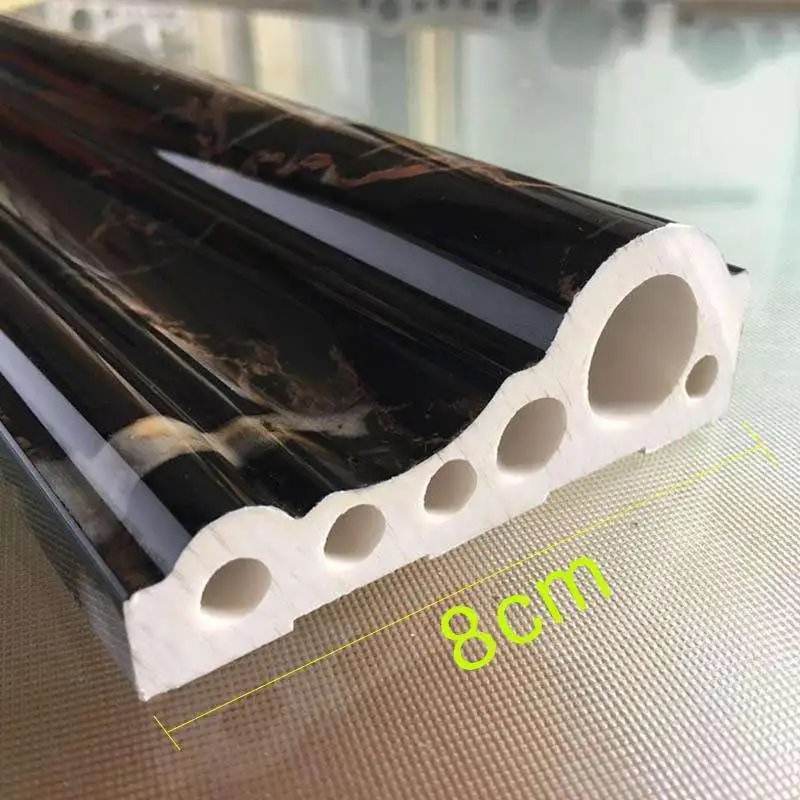 Hot selling bathroom artificial marble shower paneling door frame strips