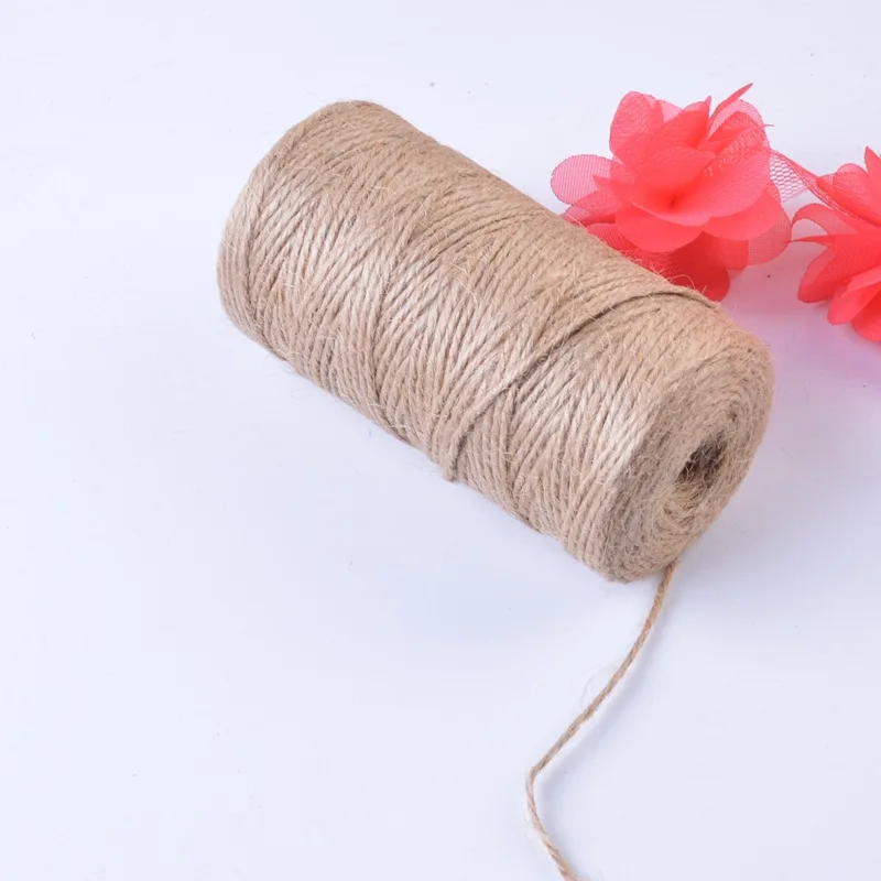 multi size 100% jute twine 2mm hemp jute rope for packaging sale