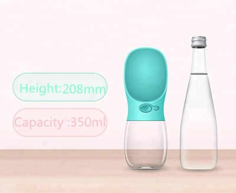 
Premium quality fashion pets portable drinking water cup with big trough 12OZ 