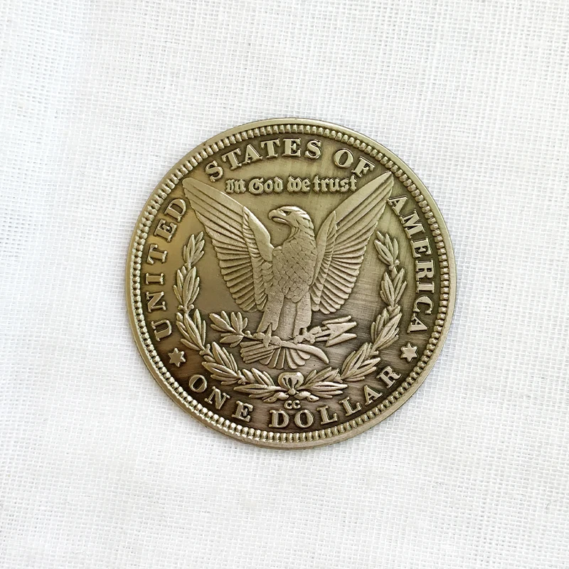 Custom engrave old US eagle dollar souvenir coins antique bronze coin Statue of Liberty coin