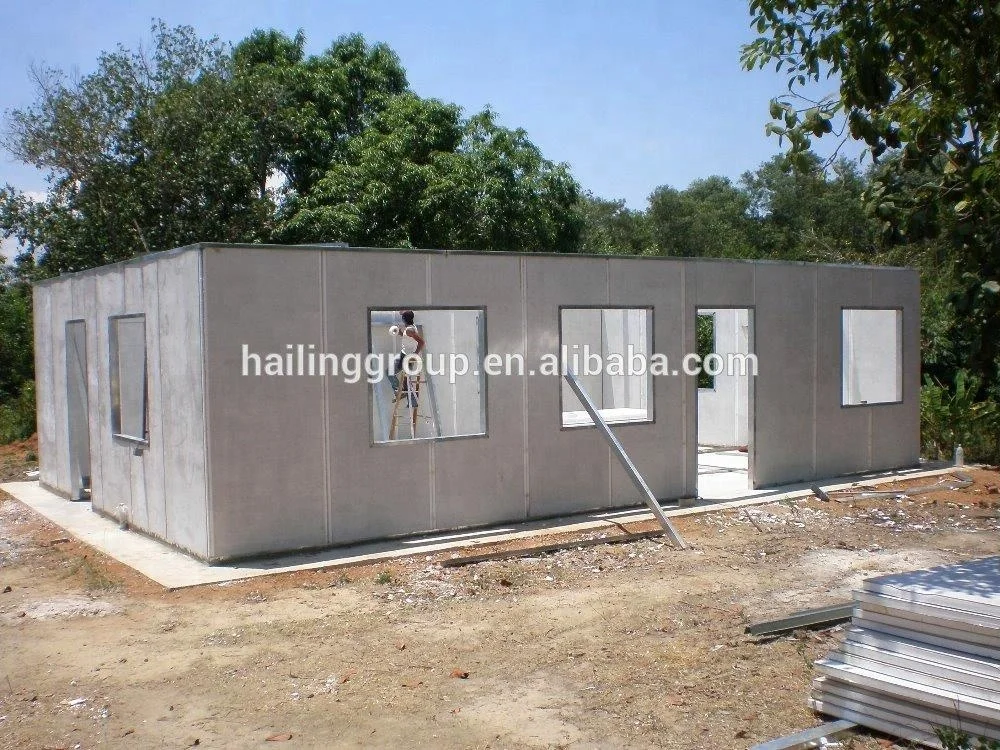 Fireproof MgO magnesium oxide EPS/EPS /PU/Phenolic SIP sandwich wall panel for mobile building