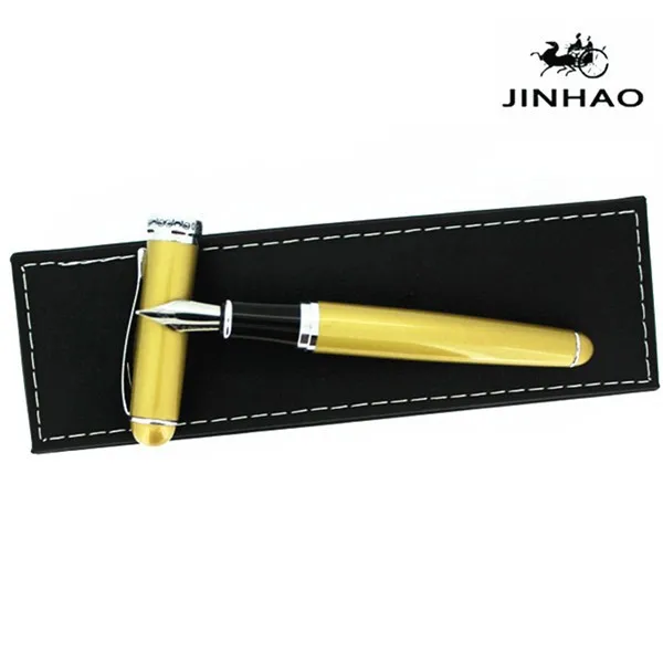 Jinhao 750 металлическая перьевая ручка кремового цвета, рекламная ручка