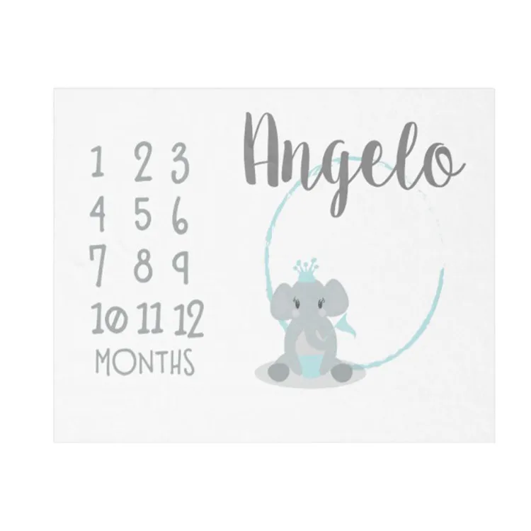 
Monthly Milestone Baby Blanket Photo Prop Set Newborn Photography 