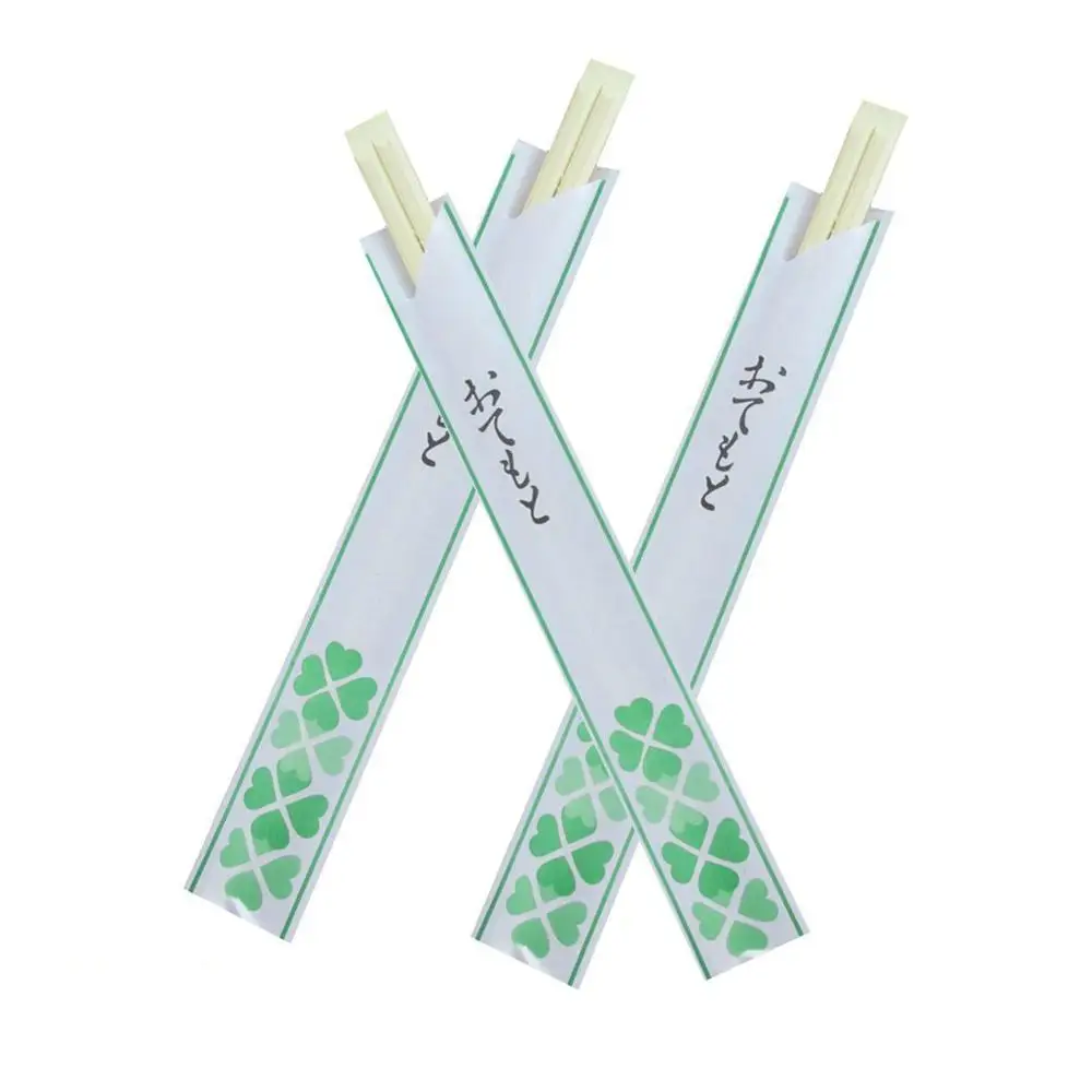 Tensoge Disposable Bamboo chopsticks with full paper wrapped