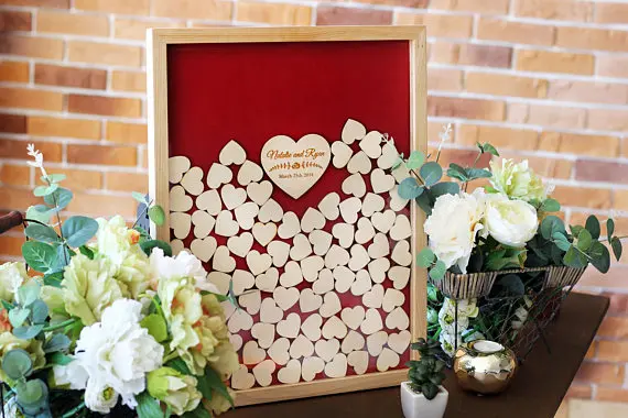 
Wedding Guest Book Wood 