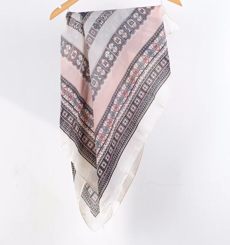 Rulan on sale polyester printing hip hop square scarf