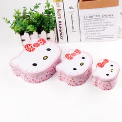 TOPSTHINK Hello kitty pattern candy box cat shape RUSSIAN Baby set store box in tin cute gift case for lovely girl